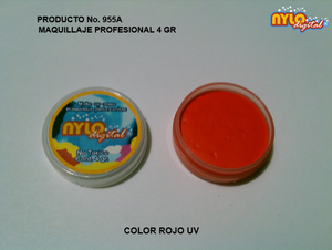 Maquillaje De Fantasia Nylo Digital 4 Gr. Rojo UV