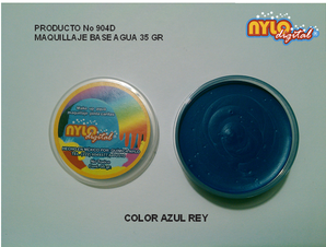 Maquillaje De Fantasia Nylo Digital 35 Gr. Azul Rey