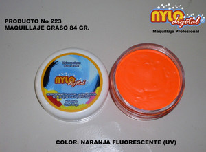 Maquillaje de payaso 84 Gr. Naranja UV