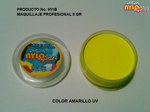 Maquillaje De Fantasia Nylo Digital 8 Gr. Amarillo UV