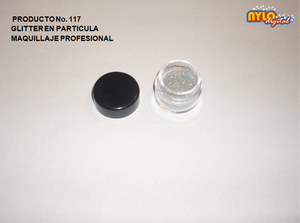 GLITTER EN PARTICULA 8 Gr. COLOR PLATA