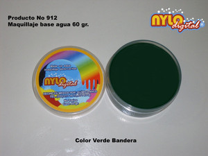 Maquillaje De Fantasia Nylo Digital 60 Gr. Verde Bandera