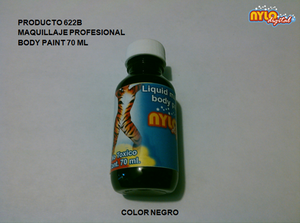 Body paint base agua 70 ml. Negro