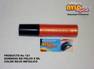 Sombra en polvo 8 ml, Rojo oscuro metálico