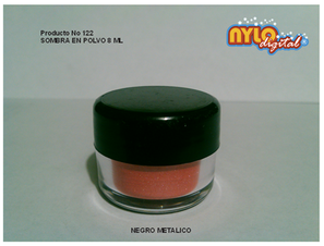 Sombra en polvo 8 ml, Naranja metálico