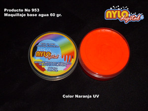 Maquillaje De Fantasia Nylo Digital 60 Gr. Naranja UV.