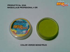 Maquillaje De Fantasia Nylo Digital 4 Gr. Verde Monstruo