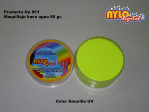 Maquillaje De Fantasia Nylo Digital 60 Gr. Amarillo UV.