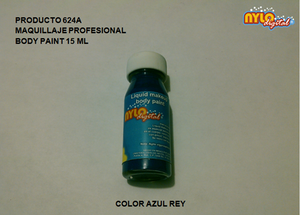 Body paint base agua 15 ml. Azul Rey